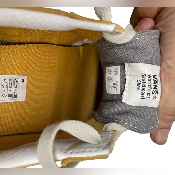 Vans Yellow Skate Shoes Sneakers – Women’s 8.5 / Men’s 7 – Low Top - Picture 11 of 11